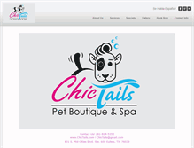 Tablet Screenshot of chictails.com